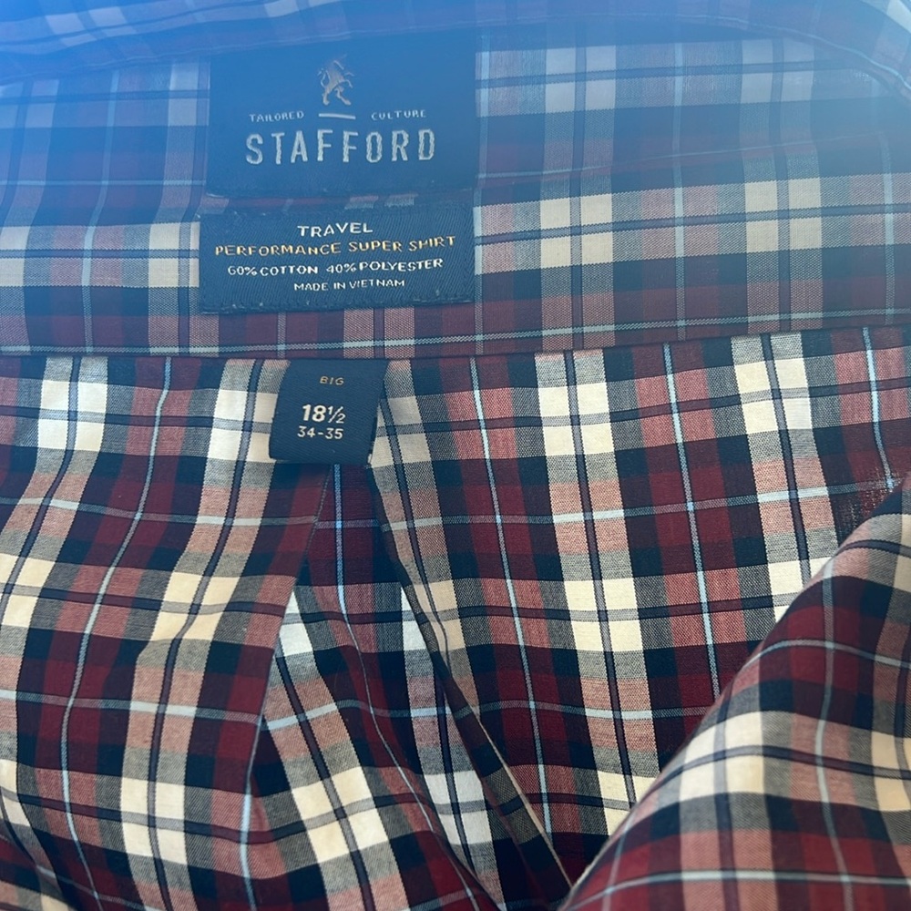 Stafford longsleeve checkered shirt
